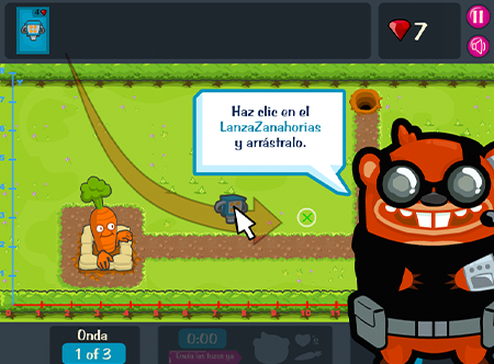 Game Over Gopher screenshot using arrow keys