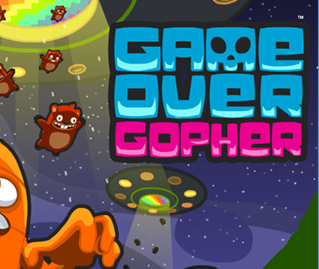 Game Over Gopher title