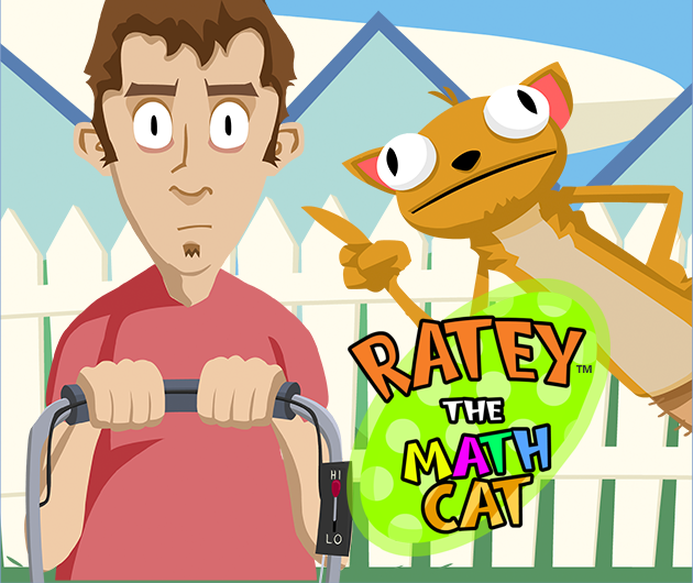 Ratey the Math Cat characters